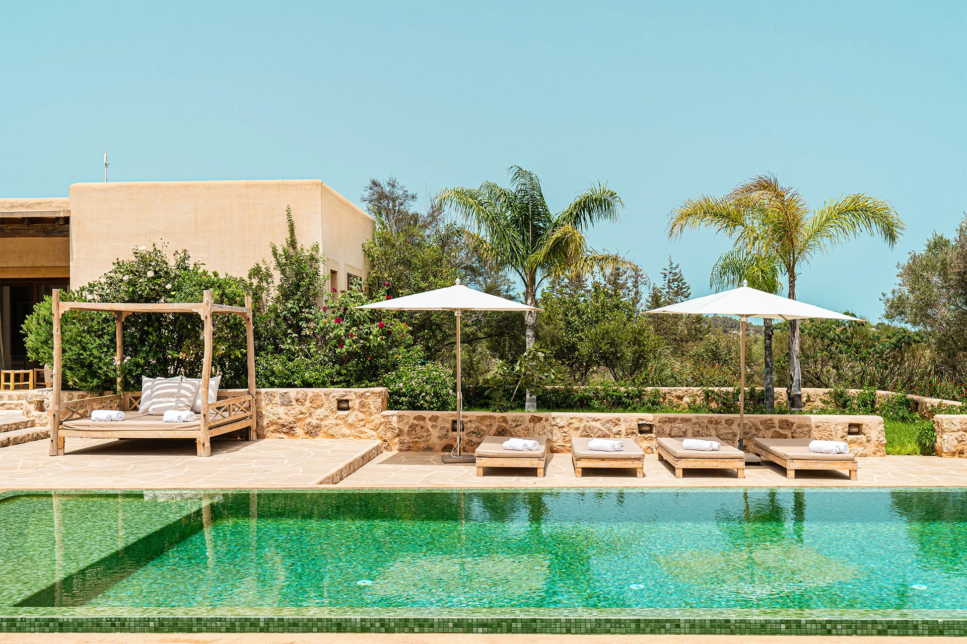 Villa Jaia — pool and gardens, Ibiza